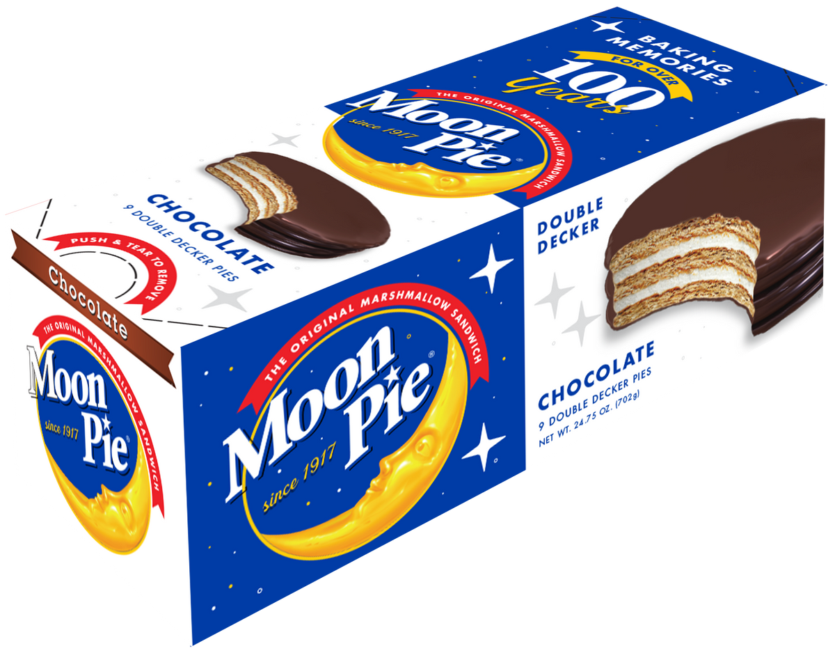 BAKERY FRESH Double Decker Sleeve MoonPie  - Chocolate