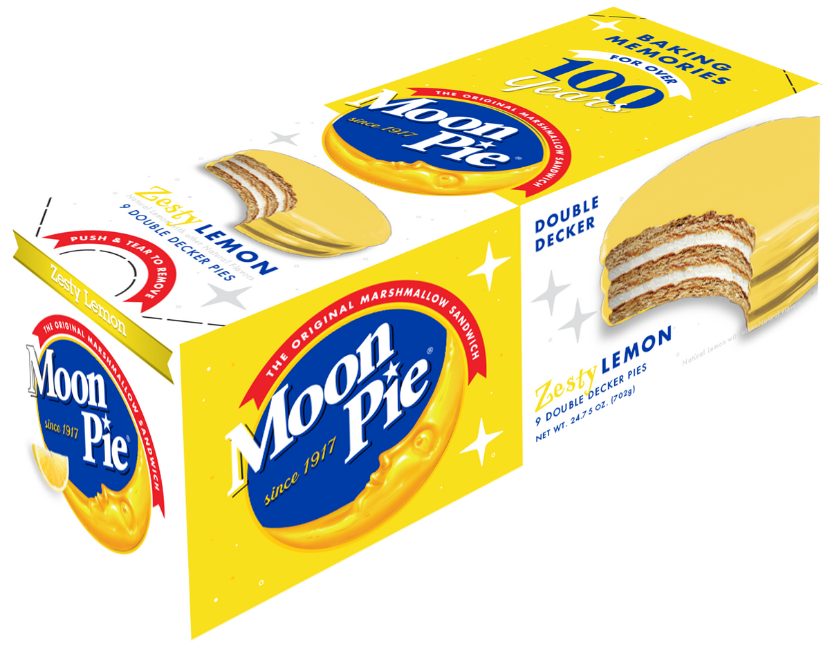 BAKERY FRESH Double Decker Sleeve MoonPie - Lemon
