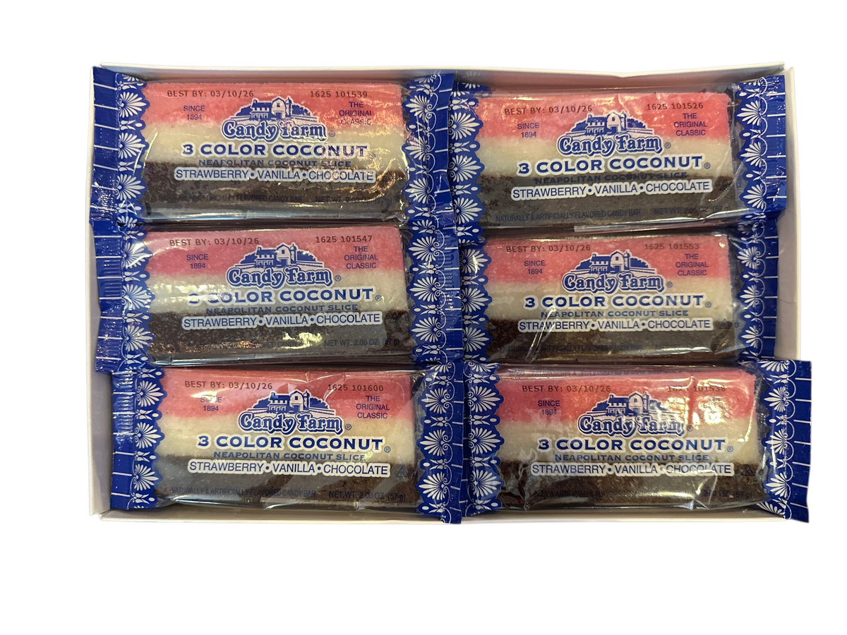 Neapolitan Coconut Candy