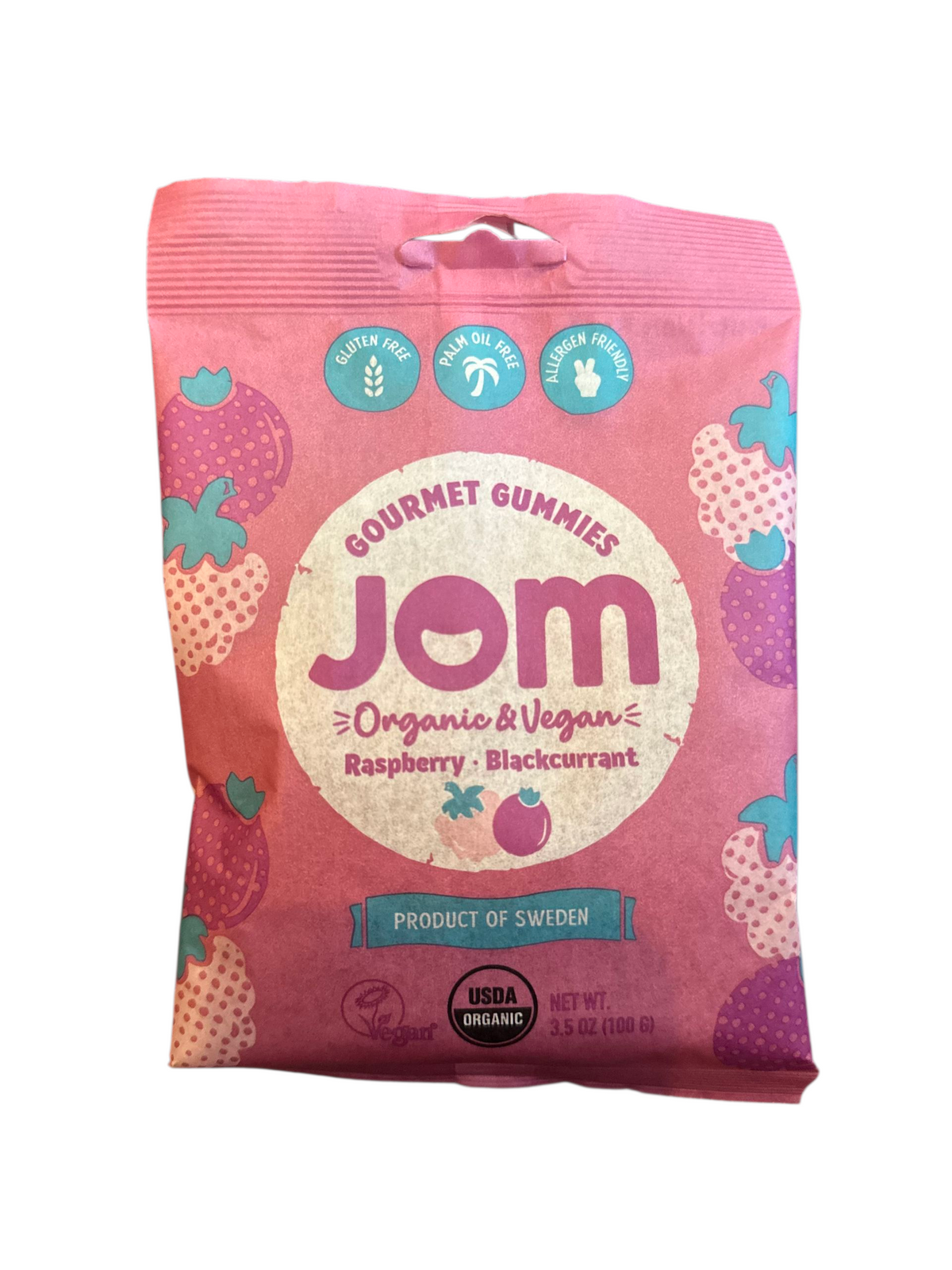 Jom Organic Gummies - Raspberry Blackcurrent