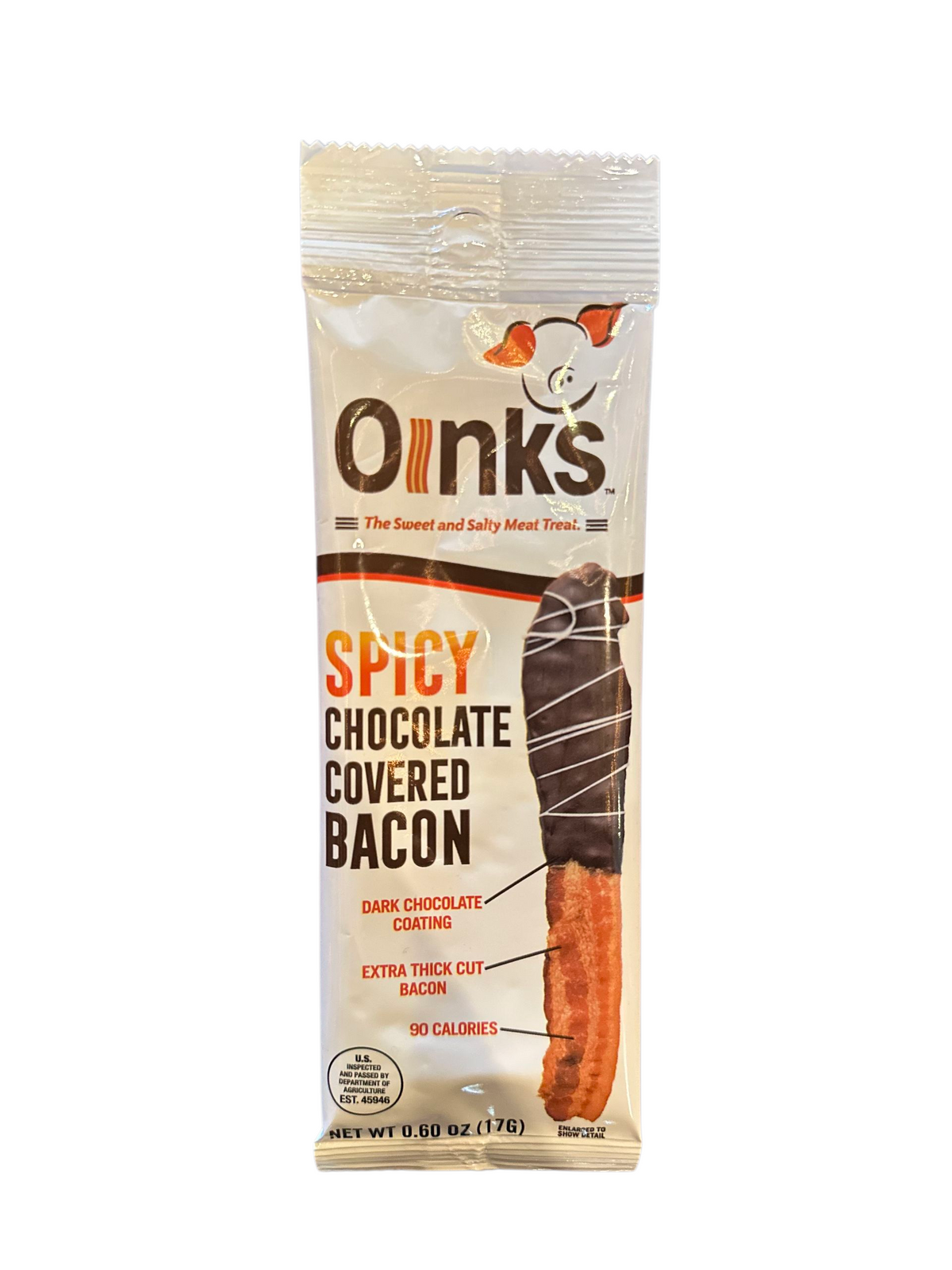 Oinks Spicy Chocolate Covered Bacon