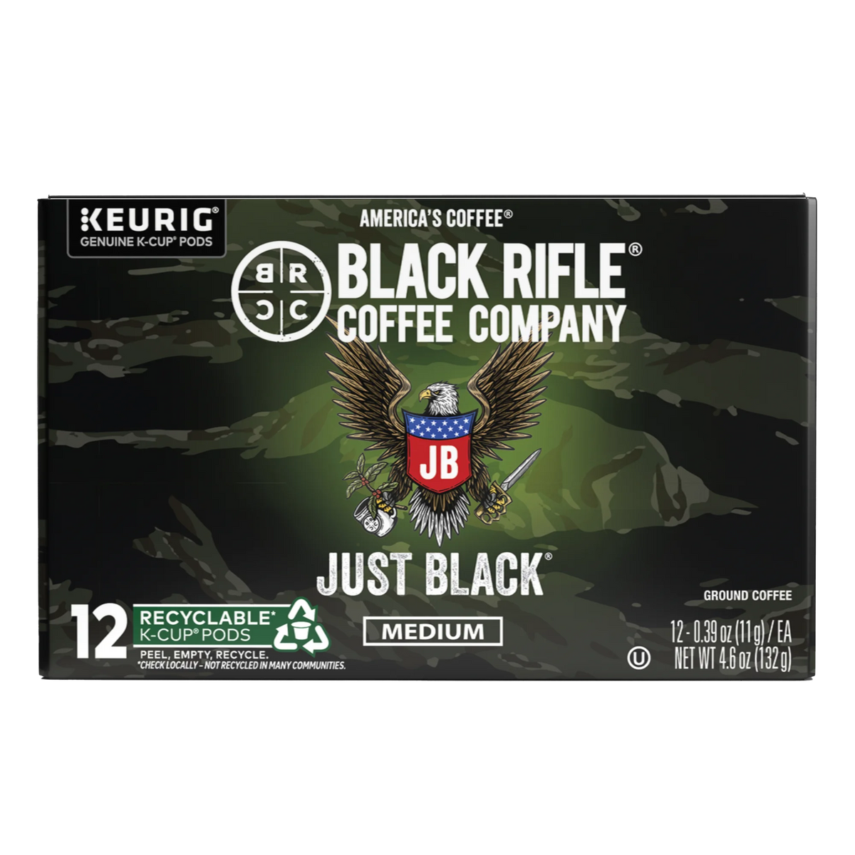 Black Rifle Coffee Just Black 12 k-cup