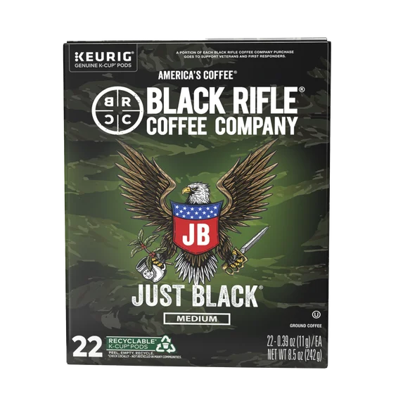 Black Rifle Coffee Just Black 22 k-cup