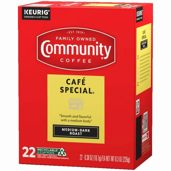 Community Coffee Cafe Special Kcups 22 count