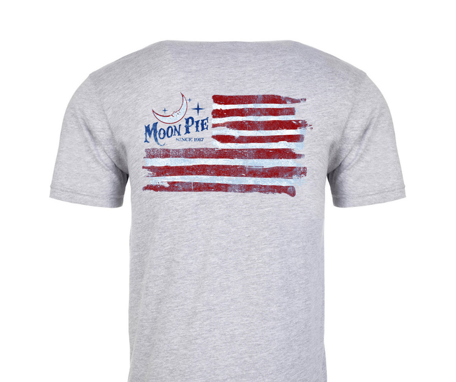 MoonPie Flag Tee - H Grey