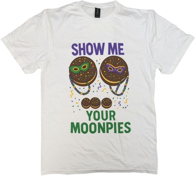 NEW Show Me Mardi Gras T White