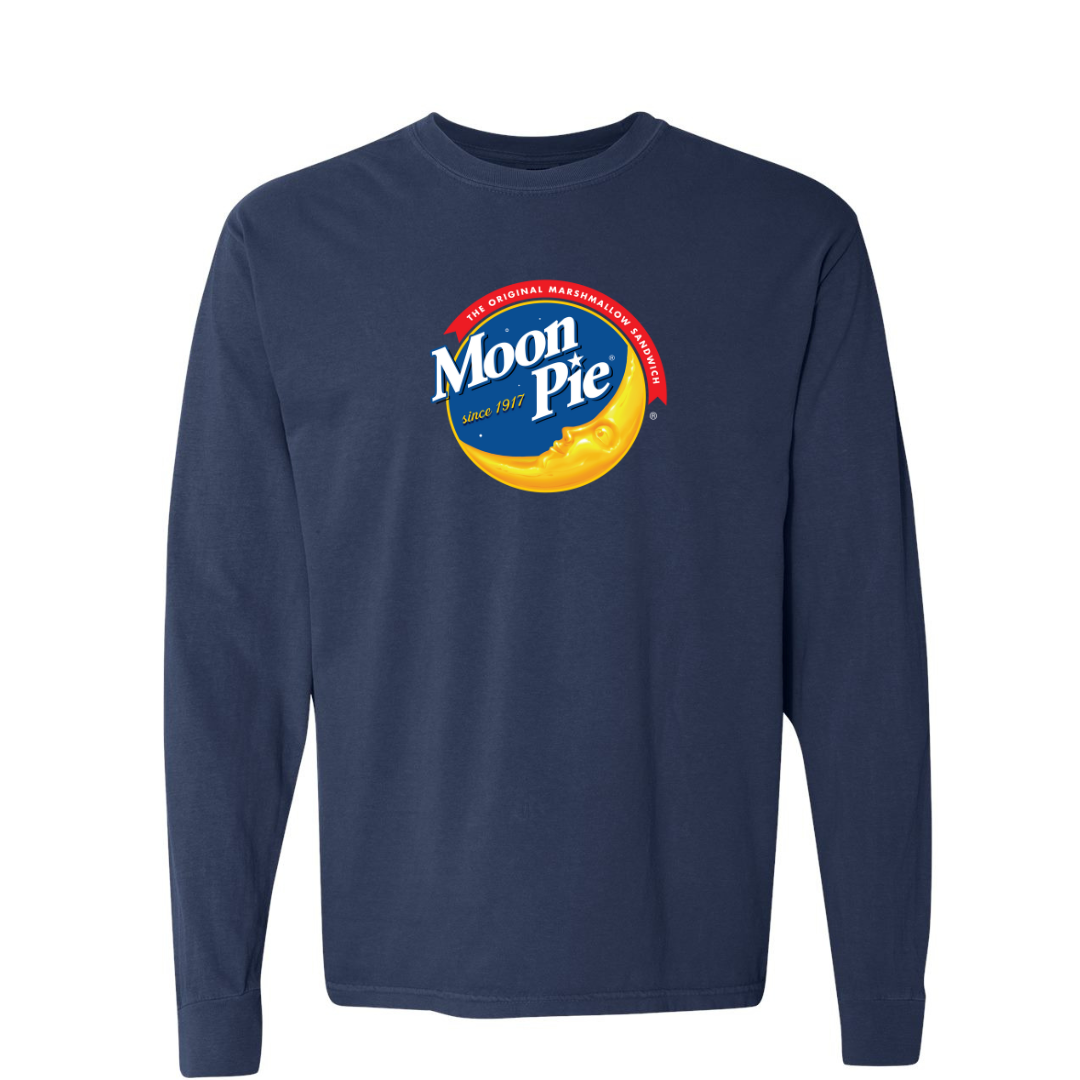 MoonPie logo L/S - Navy