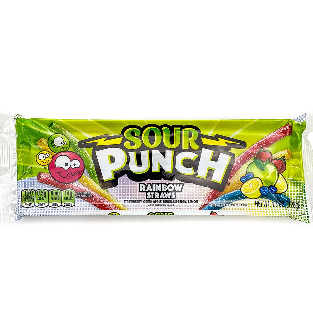 Sour Punch Rainbow Straws