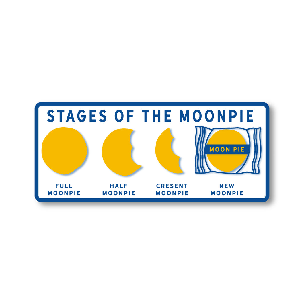 MoonPie Stages Bumper Sticker