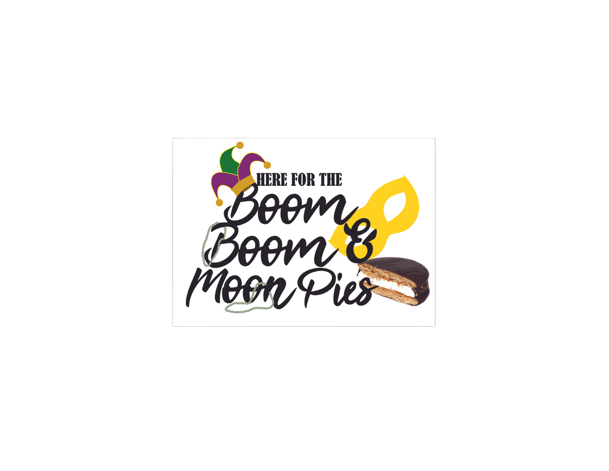 Mardi Gras Boom Magnet