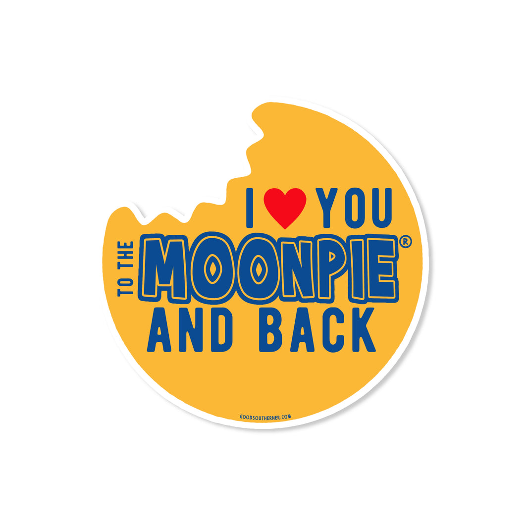 I Love You to the MoonPie Sticker